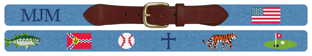 Custom Needlepoint Belt