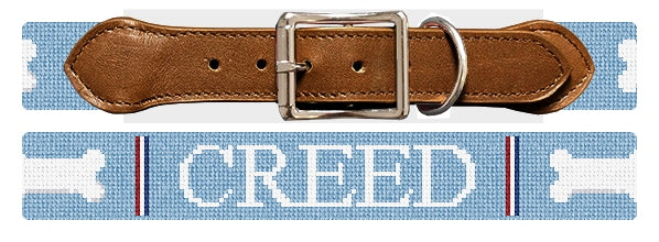 Custom Needlepoint Dog Collar