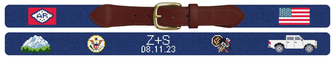 Custom Needlepoint Belt