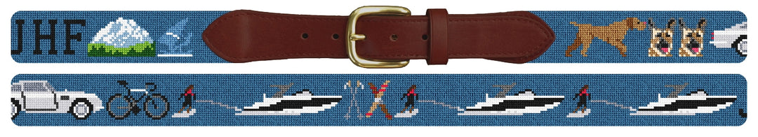 Custom Needlepoint Belt
