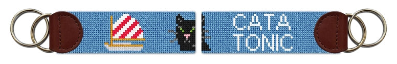 Custom Needlepoint Key Fob