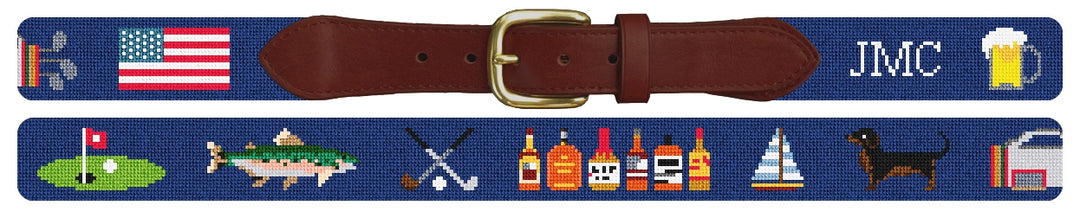 Custom Needlepoint Belt
