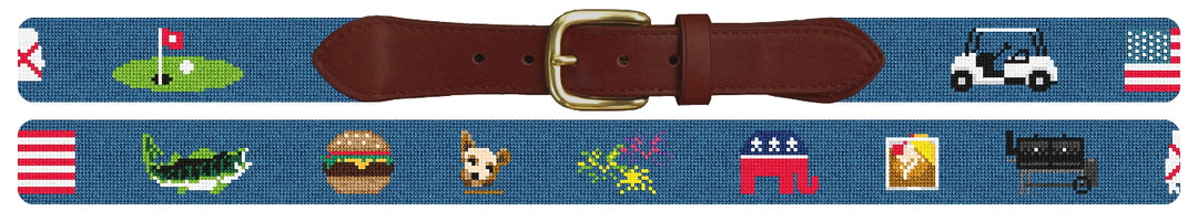 Custom Needlepoint Belt