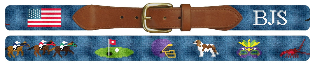 Custom Needlepoint Belt