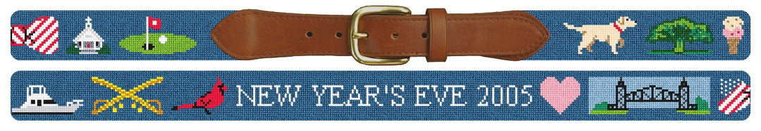 Custom Needlepoint Belt