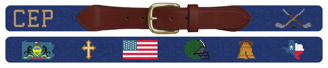 Custom Needlepoint Belt