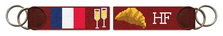 Custom Needlepoint Key Fob
