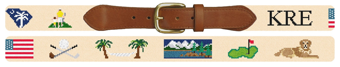 Custom Needlepoint Belt