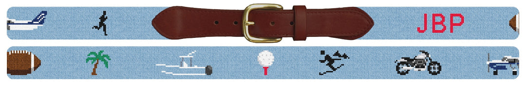 Custom Needlepoint Belt