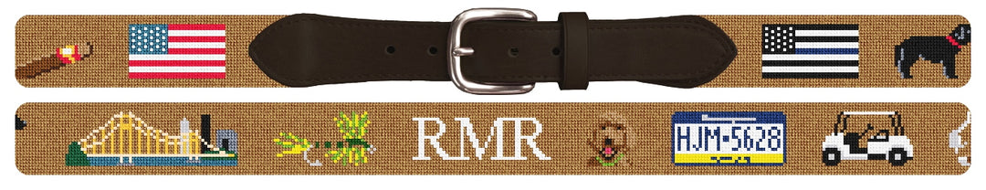 Custom Needlepoint Belt