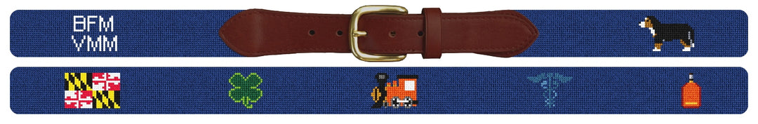 Custom Needlepoint Belt