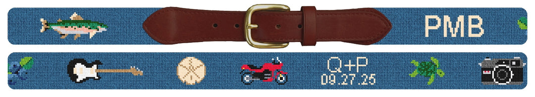 Custom Needlepoint Belt