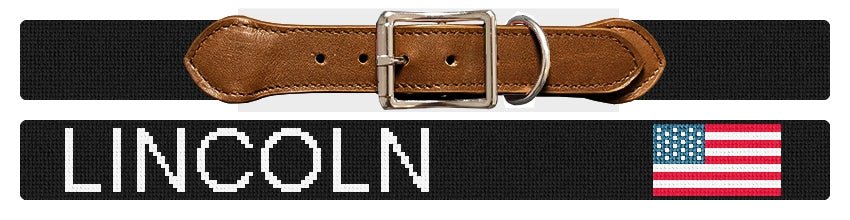 Custom Needlepoint Dog Collar