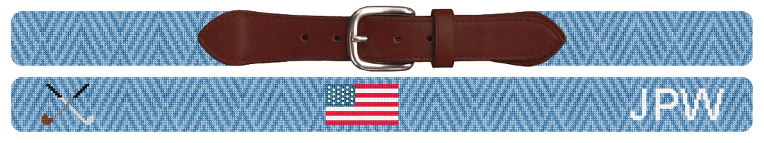 Custom Needlepoint Belt