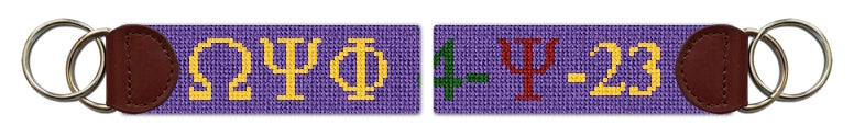 Custom Needlepoint Key Fob