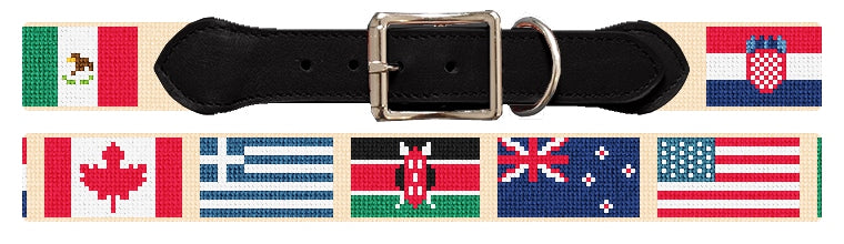 Custom Needlepoint Dog Collar