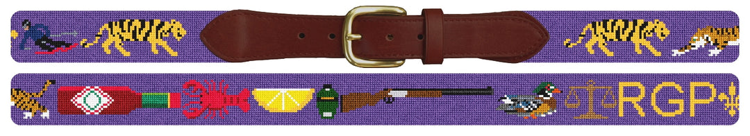 Custom Needlepoint Belt