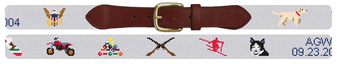 Custom Needlepoint Belt