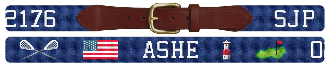 Custom Needlepoint Belt