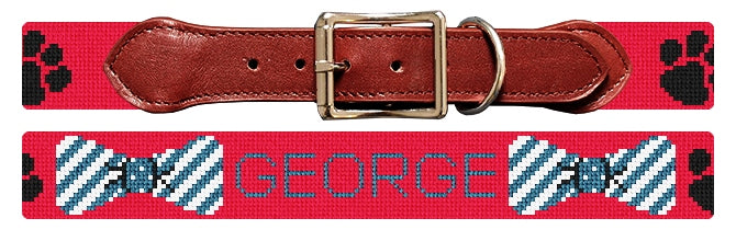 Custom Needlepoint Dog Collar