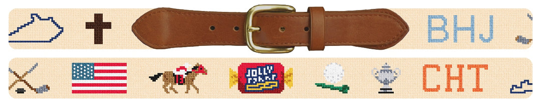 Custom Needlepoint Belt