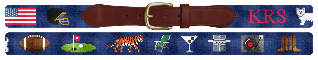 Custom Needlepoint Belt