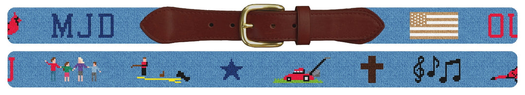 Custom Needlepoint Belt