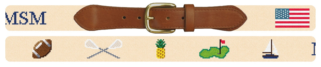 Custom Needlepoint Belt
