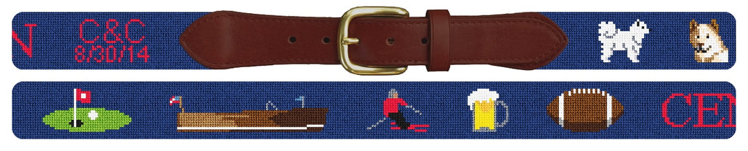 Custom Needlepoint Belt