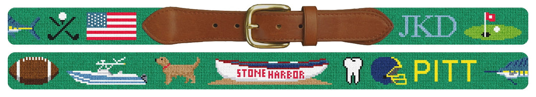 Custom Needlepoint Belt