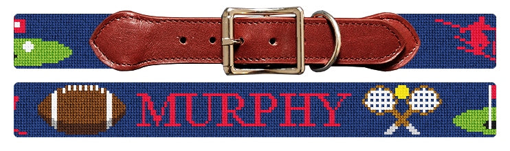 Custom Needlepoint Dog Collar