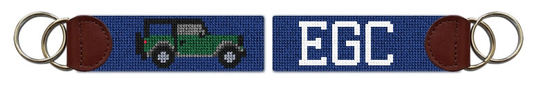 Custom Needlepoint Key Fob