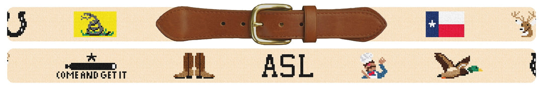 Custom Needlepoint Belt