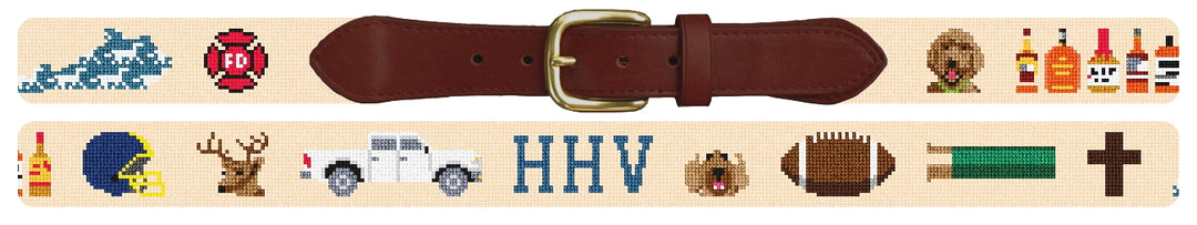 Custom Needlepoint Belt