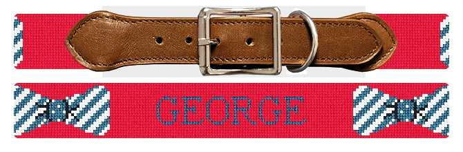 Custom Needlepoint Dog Collar