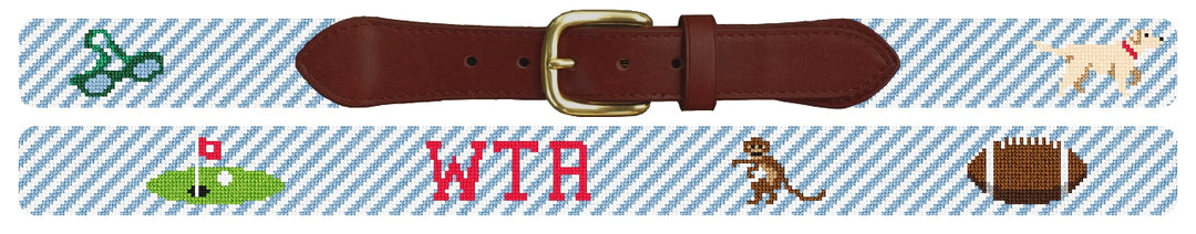 Custom Needlepoint Belt