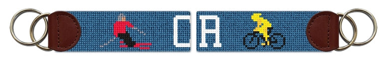 Custom Needlepoint Key Fob