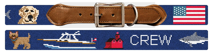 Custom Needlepoint Dog Collar