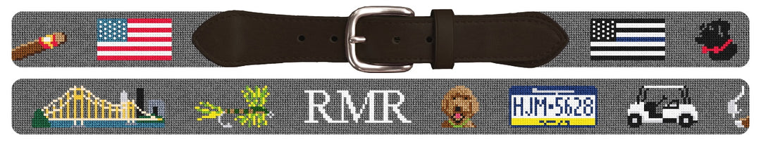 Custom Needlepoint Belt