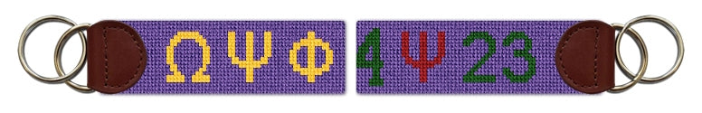 Custom Needlepoint Key Fob