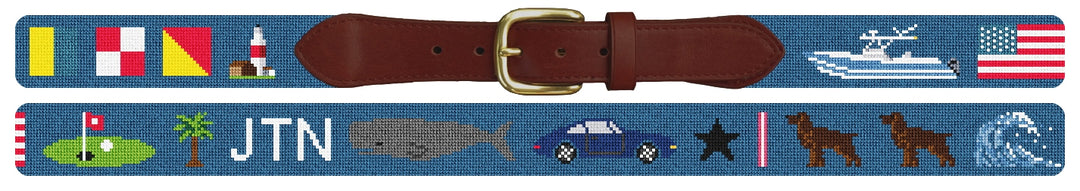 Custom Needlepoint Belt