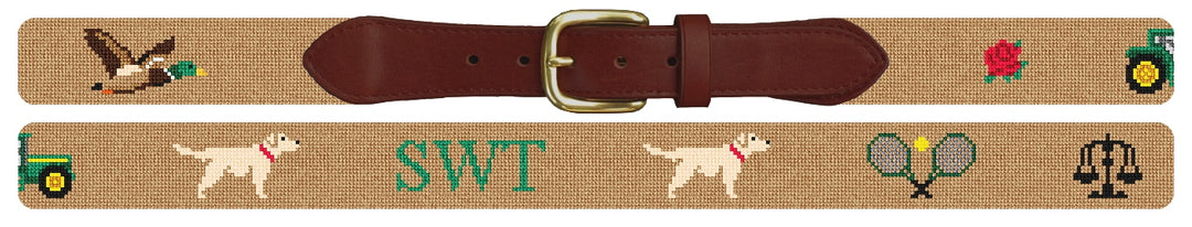 Custom Needlepoint Belt
