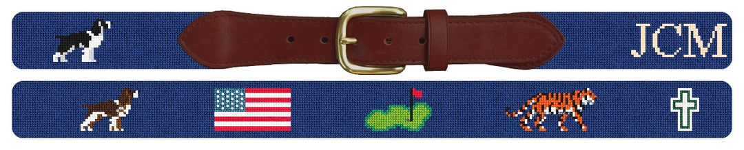 Custom Needlepoint Belt