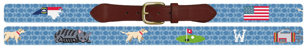 Custom Needlepoint Belt