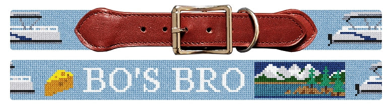Custom Needlepoint Dog Collar