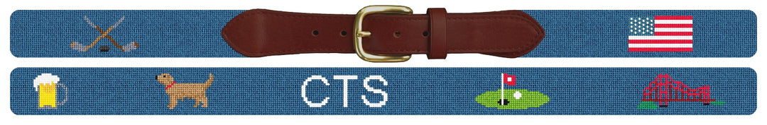 Custom Needlepoint Belt