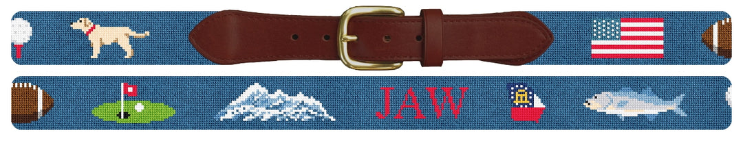 Custom Needlepoint Belt