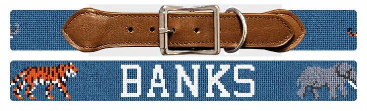 Custom Needlepoint Dog Collar