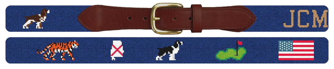 Custom Needlepoint Belt
