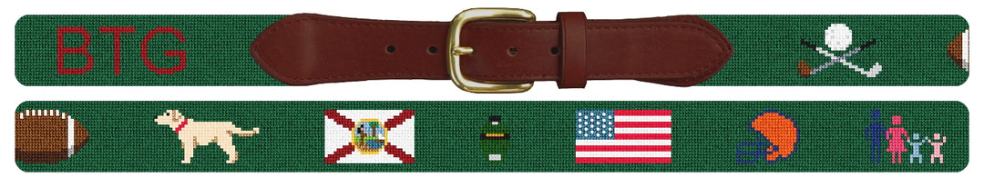 Custom Needlepoint Belt
